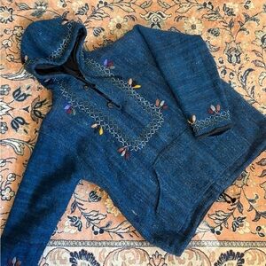 Vintage 100% Wool Guatemalan Hooded Sweater Women’s L-XL/Men’s M